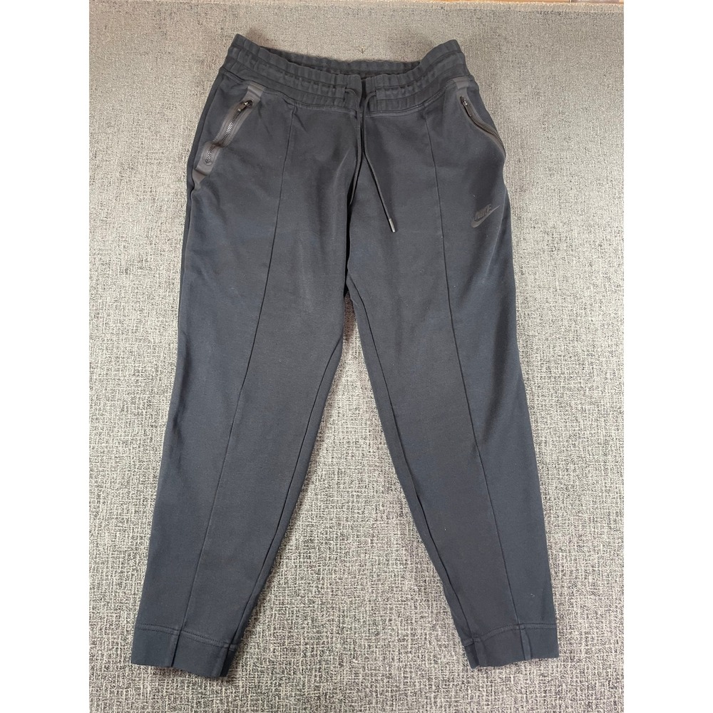 Nike Sportswear Tech Fleece Joggers Mens Large Black Tapered Sweatpants Zipper